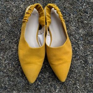 Vagabond Katlin Suede Slingback Mule in Yellow